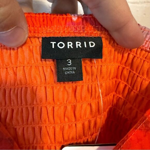 Torrid Red and White Ruffled Midi Sundress - Picture 7 of 9